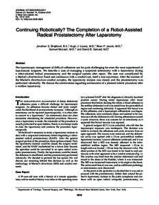 JOURNAL OF ENDOUROLOGY Volume 24, Number 10, October 2010 ª Mary Ann Liebert, Inc. Pp. 1613–1616 DOI: [removed]=end[removed]