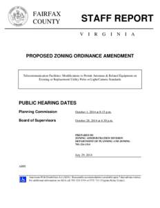 Proposed Zoning Ordinance Amendment