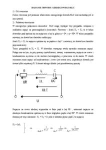BADANIE OBWODU SZEREGOWEGO RLC 1) Cel ćwiczenia Celem ćwiczenia jest poznanie właściwości szeregowego obwodu RLC oraz zachodzących w nim zjawisk. 2) Podstawy teoretyczne W szeregowym połączeniu elementów RLC mog