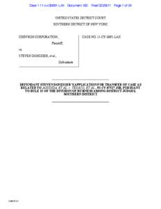 Case 1:11-cv[removed]LAK Document 160  Filed[removed]Page 1 of 24 UNITED STATES DISTRICT COURT SOUTHERN DISTRICT OF NEW YORK