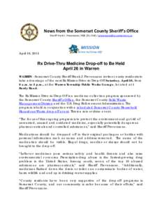 News from the Somerset County Sheriff’s Office