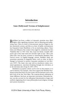 Introduction Some (Hollywood) Versions of Enlightenment JOHN WHALEN-BRIDGE B