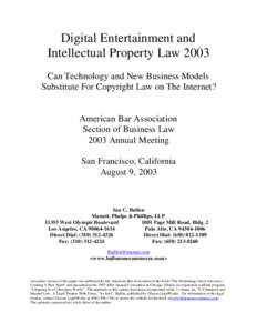 Digital Millennium Copyright Act / Religious Technology Center v. Netcom / Legal aspects of computing / Derivative work / Copyright law of the United States / MAI Systems Corp. v. Peak Computer /  Inc. / Clickwrap / Online service provider law / Cartoon Network /  LP v. CSC Holdings /  Inc. / Law / Computer law / First-sale doctrine