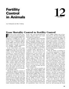 12  Fertility Control in Animals