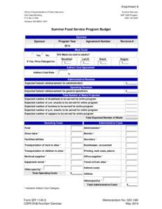 Attachment 8 Office of Superintendent of Public Instruction Nutrition Services  Old Capitol Building