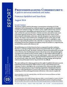 REPORT for INTERNATIONAL RELATIONS and PUBLIC POLICY PELL CENTER