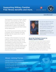Joining Forces Fact Sheet