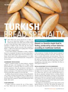 TECHNICAL PROFILE  TURKISH BREAD SPECIALTY T
