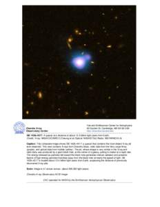 Chandra :: Photo Album :: GB 1428+4217 :: GB 1428+4217 Handout