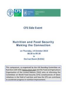 Microsoft Word - ENGLISH - SCN Nutrition side event_CFS 6 Oct2010.doc