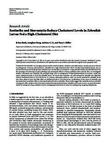 Hindawi Publishing Corporation Cholesterol Volume 2012, Article ID[removed], 5 pages doi:[removed][removed]Research Article