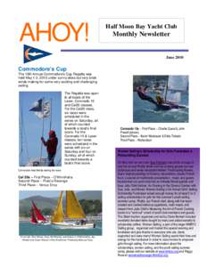 AHOY!  Half Moon Bay Yacht Club Monthly Newsletter