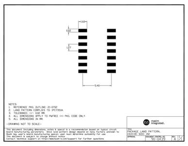 PACKAGE LAND PATTERN, [S14+8] SOIC (N)