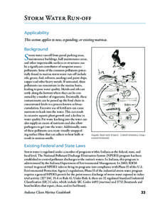Storm Water Run-off Applicability This section applies to new, expanding, or existing marinas. Background