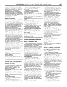 Federal Register / Vol. 69, No[removed]Thursday, June 3, [removed]Notices regulation, 12 CFR part 348, which implements the Depository Institution Management Interlocks Act (DIMIA). DIMIA generally prohibits bank management