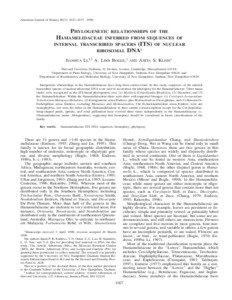 American Journal of Botany 86(7): 1027–[removed]PHYLOGENETIC