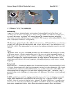 Famosa Slough Bird Monitoring Project