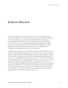 Judicial Branch  Judicial Branch T
