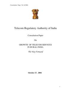 Telecom Regulatory Authority of India