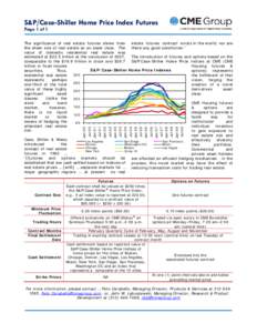 Futures contract / Case–Shiller index / Stock market index future / Derivative / Option / Eurodollar / Allan Weiss / Property derivatives / Financial economics / Finance / Economics