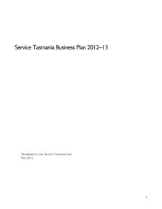 Service Tasmania Business Plan[removed]