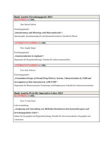 Microsoft Word - Bank Austria Forschungspreise 2013.docx