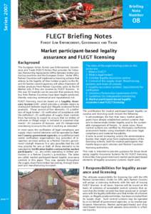 ProForest  Series 2007 Briefing Note