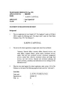 Microsoft Word - LION CAPITAL _300610910_ dated 4.1.08_.doc