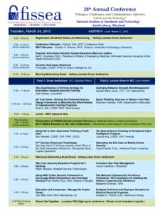 FISSEA 28th Annual Conference - March 24-25, [removed]Preliminary Agenda