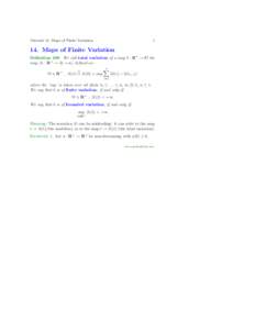 Tutorial 14: Maps of Finite Variation  1