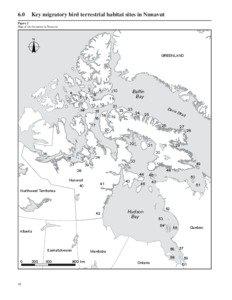 6.0  Key migratory bird terrestrial habitat sites in Nunavut