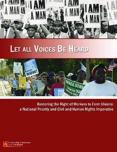 The Leadership Conference on Civil Rights would like to acknowledge and thank Christine L. Owens, Executive Director of the National Employment Law Project, for her authorship of this report, and Richard L. Copely, whos