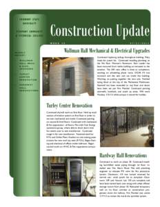 FAIRMONT STATE UNIVERSITY PIERPONT COMMUNITY & TECHNICAL COLLEGE  Construction Update