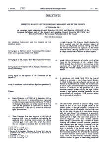 Directive[removed]EU of the European Parliament and of the Council of 25 October 2011 on consumer rights, amending Council Directive[removed]EEC and Directive[removed]EC of the European Parliament and of the Council and re