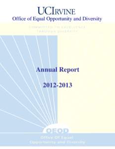 Office of Equal Opportunity and Diversity  Annual ReportAnnual Report