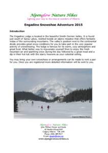 Microsoft Word - Engadine Snowshoe Adventure 2015