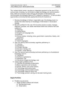 Information and communication technologies in education / Technology integration / Literacy / 21st Century Skills / Career portfolio / Educational technology / Education / Electronic portfolio