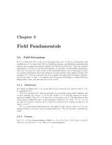 Chapter 3  Field Fundamentals