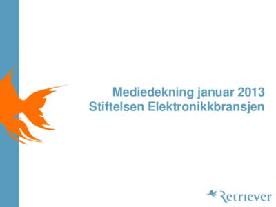 Mediedekning januar 2013 Stiftelsen Elektronikkbransjen Oppsummering januar 2013: Antall saker totalt: 35 Antall saker papir: 7