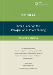 RPL / Space Shuttle Main Engine / National Qualifications Authority of Ireland / Higher Education and Training Awards Council / Education in the Republic of Ireland / Education / Recognition of prior learning