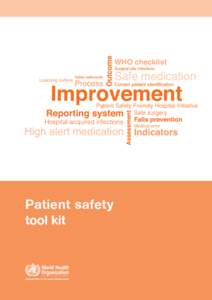 Patient safety tool kit Patient safety tool kit