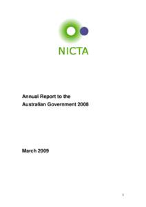 Annual Report to the Australian Government 2008 March[removed]