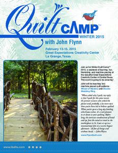 WINTER[removed]with John Flynn February 13-15, 2015 Great Expectations Creativity Center