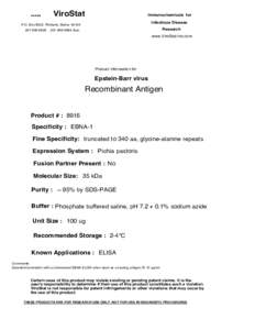 .....  ViroStat Immunochemicals for Infectious Disease