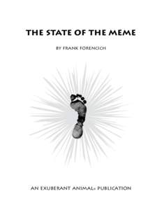 the state of the meme by frank forencich an exuberant animal® publication  the state of the meme