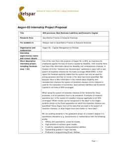 Microsoft Word - Internship Project Proposal form WIA provision BEL and Economic Capital v2_ZCG.docx