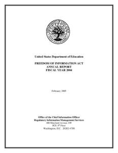 FOIA Annual Report Fiscal Year[removed]PDF)
