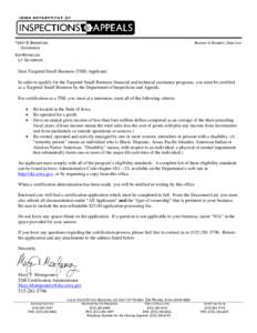 Microsoft Word - TSB Applicants Letter.doc