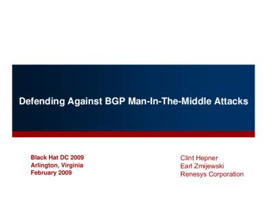 Defending Against BGP Man-In-The-Middle Attacks