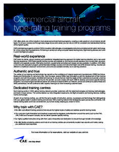 Commercial aircraft type-rating programs
